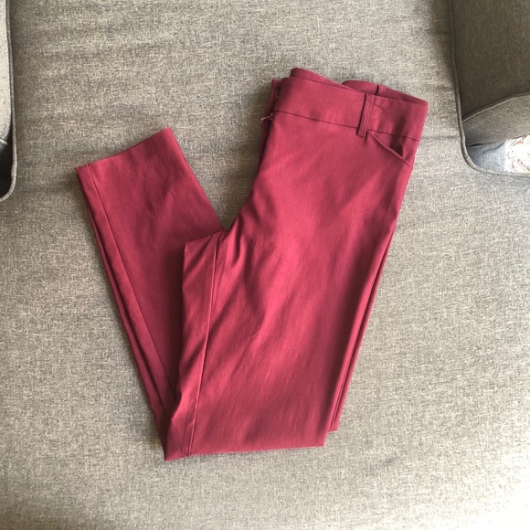 Stretchy Red Pants - Picture 1 of 3